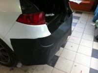 Acura - celopřevlek do bílé perleti, 3M plast fólie / průbeh