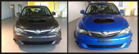 Subaru Impreza - modrá ultraperleť / před a po